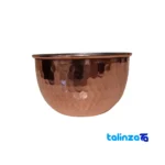 Detail view of BO Copper Bowl Unique Design finish and material