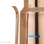 Detail view of Zanjan Copper Oil Can with Handle finish and material