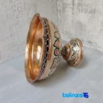 ZH267 Copper Bowl with Silver Inlay - Seal view showing packaging security