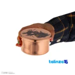 Zanjan Copper Sugar Bowl Engraved Design finish and material detail view)