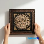 Negarestan Copper Plate Diamond Cut Design finish and material detail view)