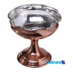 Zanjan Copper Ice Cream Scoop Unique Design 8x8. finish and material detail view)