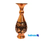 Aban Copper Vase Handcrafted Artistry finish and material detail view)
