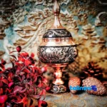 Diamond Cut Copper Candy Dish - Packaging view showing label and