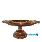Diamond Copper Candy Dish - Detail view showing finish and material