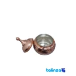 Zanjan Copper Chocolate Bowl Domed Design - Detail view showing finish and material