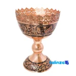 Mosaic Copper Nut Bowl Decorative Design 21x21x30 cm finish and material detail view)