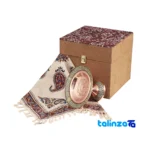 Ferooz Gift Set - Elegant Fabric and Copper Design - Detail view showing finish material