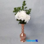 Detail view of ZH134.2 Copper Vase Unique Design finish and material