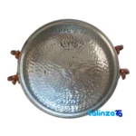 Copper Delight Serving Bowl with Stand finish and material detail view)