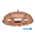 Copper Chocolate Bowl Tripod Model - Detail view showing finish and material
