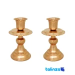ZH230 Copper Candle Holder Decorative Art 15x8x8 cm - Detail view showing finish and material