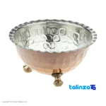 Detail view of Zanjan Copper Bowl Set - Hand-Hammered Design finish and material