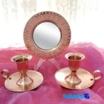 ZH223 Copper Mirror and Candle Holder Set Elegant Design packaging security (Seal view)