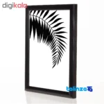 Detail view of SHAWB Wall Art Set - Stylish Black Framed Decor threads close-up and texture