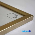 Atrisa Minimalist Modern Art Set - 3 Pieces - Detail view showing finish and material