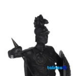 Alexander Bronze Statue with Stone Base finish and material detail view)