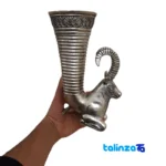 Detail view of Riton Ram Sculpture Traditional Design finish and material