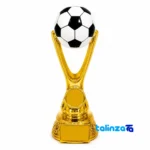 Detail view of Tandis Trophy Model Decorative Sculpture Set finish and material