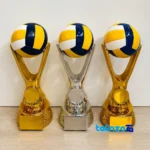 IR046 Trophy Cup Model Sculpture Modern Design Set finish and material detail view)