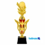 IR044 Trophy Cup Model Sculpture Set of 3 finish and material detail view)