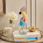 Detail view of Parrot Figurine Modern Design Eye-catching Animal finish and material