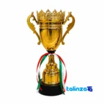 IR050 Trophy Cup Model Statue Set of 3 - Detail view showing finish and material