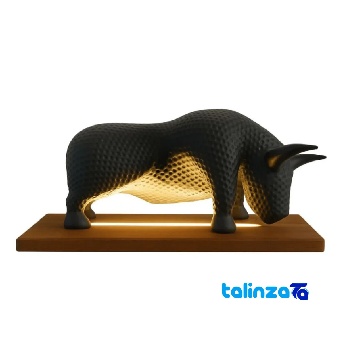Detail view of Animalia Cow Figurine Modern Design Animal finish and material