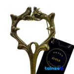 Seal view of River Brass Sweet Dish with Handle packaging security