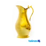 H-1266 Brass Charcoal Samovar Set Decorative 5-Piece finish and material detail view)