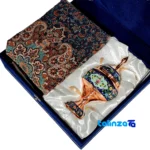 Negaristan Gift Set Copper and Termeh Design threads close-up texture (Detail view)