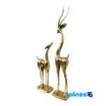 Seal view of H-1185 Brass Deer Statue Decorative Set packaging security