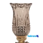 Brass Candle Holder Set Elegant Design - Detail view showing finish and material