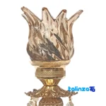Brass Candle Holder Set H-1352 Elegant Design finish and material detail view)