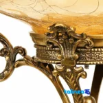 Detail view of Brass Fruit Bowl Model 4136 - Waterproof Feature finish and material
