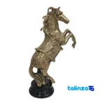 Brass Horse Statue H-2094 Elegant Design - Detail view showing finish and material