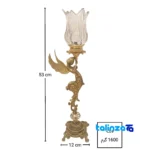 Seal view of Brass Candle Holder Angel Model S-4266 Set Two packaging security