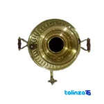 Detail view of Brass Charcoal Samovar Model Tupi 30x30x40 cm finish and material