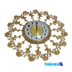 Detail view of Brass Wall Clock Solar Model H-1217 55 x movement and rear mount