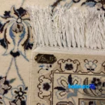Corner detail of Raza Handmade Carpet Turkmen Nain Design 350x250x2 cm binding and edges