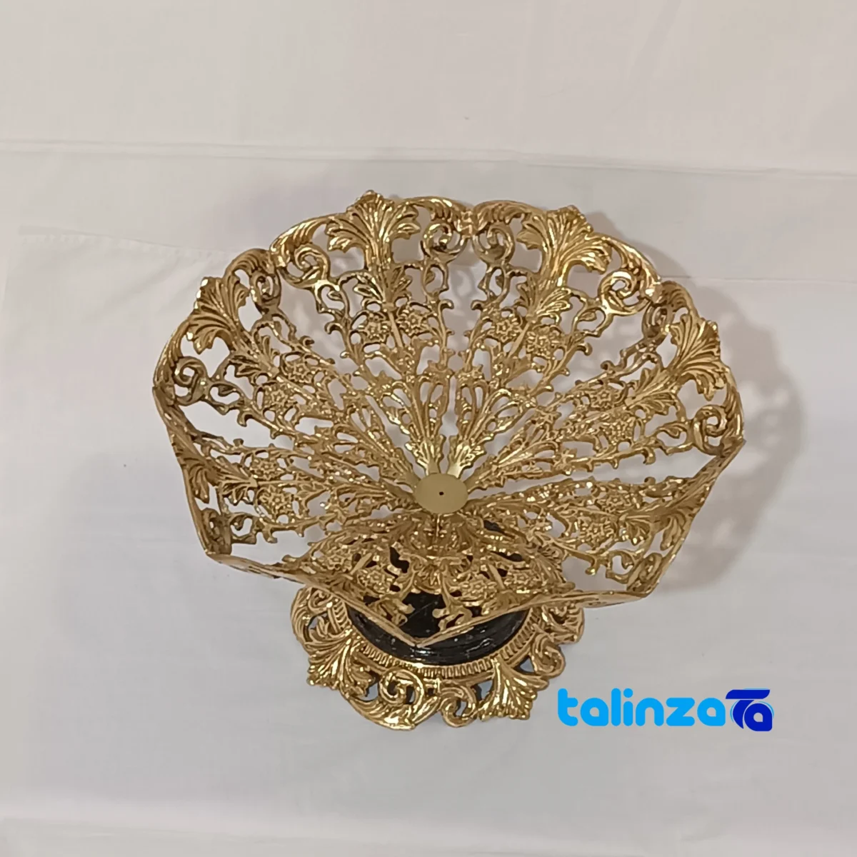Brass Fruit Bowl Model Golbarg - Detail view showing finish and material