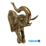 Brass Elephant Statue Decorative Art Piece 33x12x29 centimeters finish and material detail view)