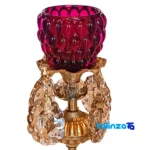Brass Candle Holder Set H-1328 Elegant Design - Detail view showing finish and material