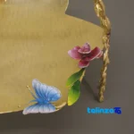 Sim Jalilian Brass Candy Dish Saturn 20x20x23 cm - Detail view showing finish and material