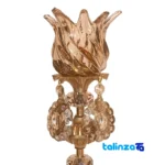 Brass Candle Holder Set H-1339 Elegant Design finish and material detail view)