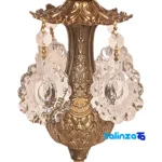 Brass Candle Holder Set of 2 Elegant Design finish and material detail view)