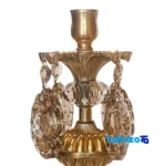 Brass Candle Holder Set H-1334 Elegant Design - Detail view showing finish and material