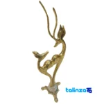Artisan Bronze Sculpture Elegant Gazelle Model finish and material detail view)