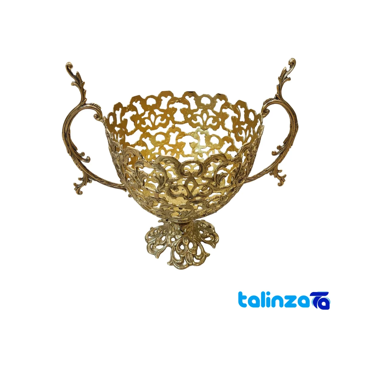 Detail view of Bronze Fruit Bowl A118 Stylish Design finish and material