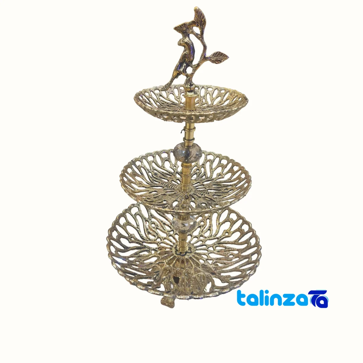 Bronze Dessert Stand A130 - Elegant Design finish and material detail view)